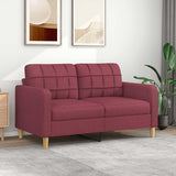 vidaXL Fauteuil 60 cm stof lichtgrijs