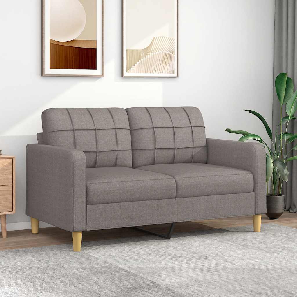 vidaXL Fauteuil 60 cm stof lichtgrijs