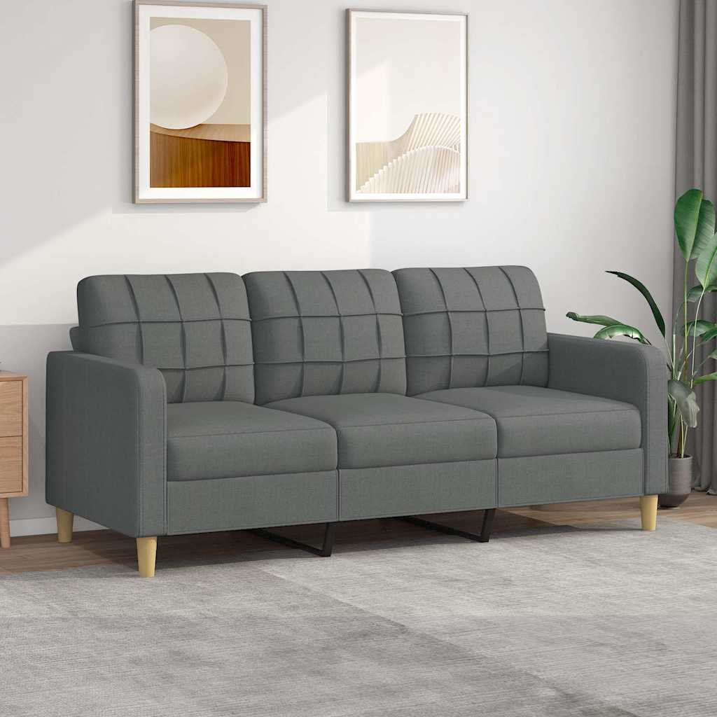 vidaXL Fauteuil 60 cm stof lichtgrijs