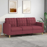 vidaXL Fauteuil 60 cm stof lichtgrijs