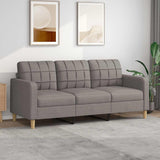 vidaXL Fauteuil 60 cm stof lichtgrijs