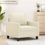 vidaXL Fauteuil 60 cm kunstleer zwart