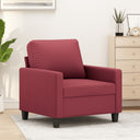 vidaXL Fauteuil 60 cm kunstleer zwart