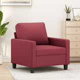 vidaXL Fauteuil 60 cm kunstleer zwart