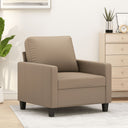 vidaXL Fauteuil 60 cm kunstleer zwart