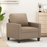 vidaXL Fauteuil 60 cm kunstleer zwart