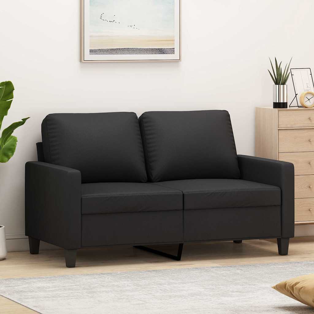 vidaXL Fauteuil 60 cm kunstleer zwart