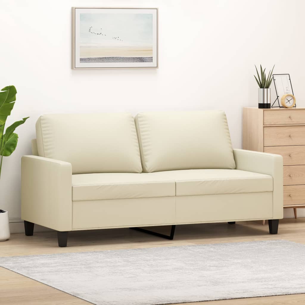 vidaXL Fauteuil 60 cm kunstleer zwart