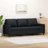 vidaXL Fauteuil 60 cm kunstleer zwart