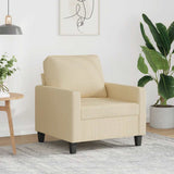 vidaXL Armchair 60 cm fabric light grey