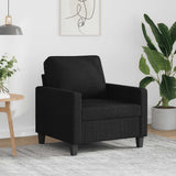 vidaXL Armchair 60 cm fabric light grey