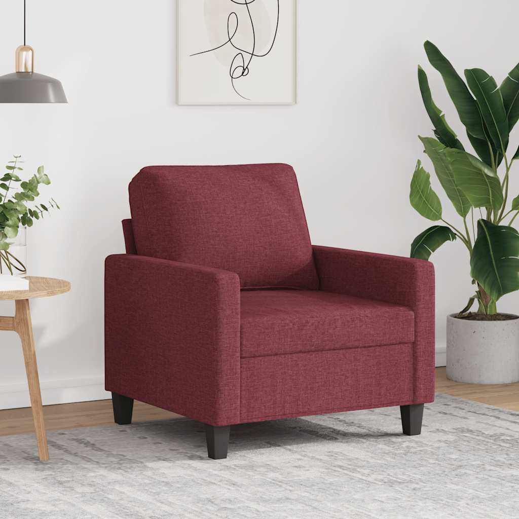 vidaXL Armchair 60 cm fabric light grey