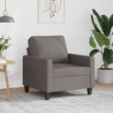 vidaXL Armchair 60 cm fabric light grey
