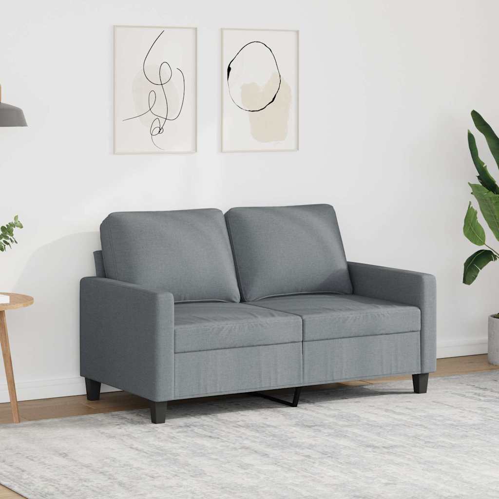 vidaXL Armchair 60 cm fabric light grey