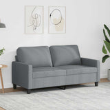 vidaXL Armchair 60 cm fabric light grey