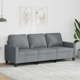vidaXL Armchair 60 cm fabric light grey
