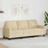 vidaXL Armchair 60 cm fabric light grey