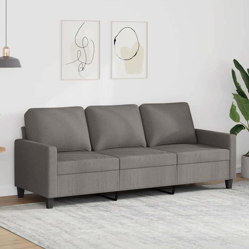 vidaXL Armchair 60 cm fabric light grey