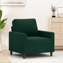 vidaXL Armchair 60 cm velvet light grey