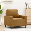 vidaXL Armchair 60 cm velvet light grey