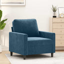 vidaXL Armchair 60 cm velvet light grey