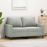 vidaXL Armchair 60 cm velvet light grey