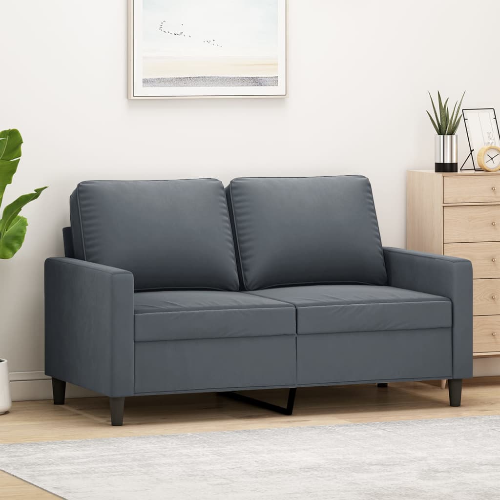 vidaXL Armchair 60 cm velvet light grey