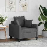 vidaXL Fauteuil 60 cm stof lichtgrijs
