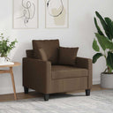 vidaXL Fauteuil 60 cm stof lichtgrijs