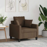 vidaXL Fauteuil 60 cm stof lichtgrijs