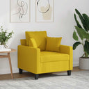 vidaXL Fauteuil 60 cm stof lichtgrijs