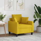 vidaXL Fauteuil 60 cm stof lichtgrijs
