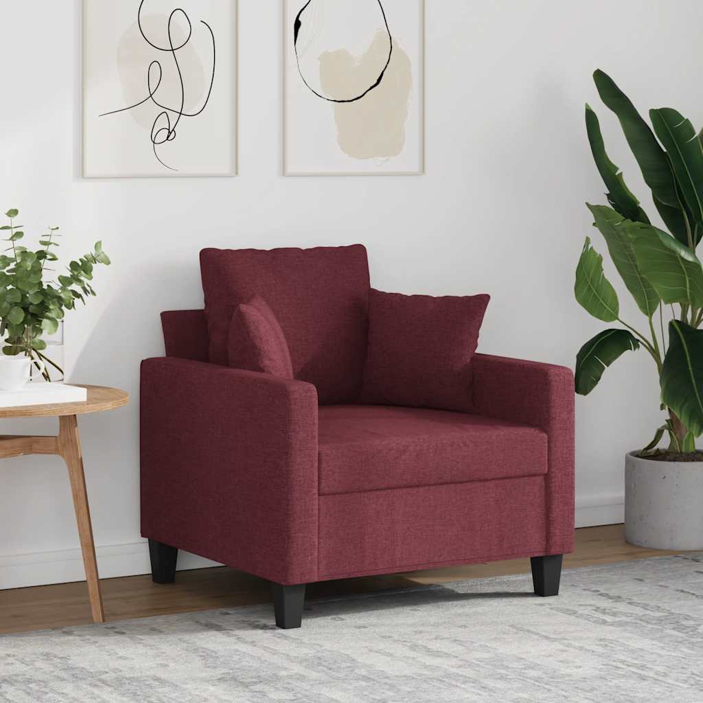 vidaXL Fauteuil 60 cm stof lichtgrijs