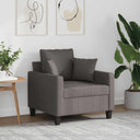 vidaXL Fauteuil 60 cm stof lichtgrijs