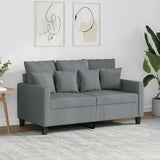vidaXL Fauteuil 60 cm stof lichtgrijs