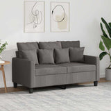 vidaXL Fauteuil 60 cm stof lichtgrijs