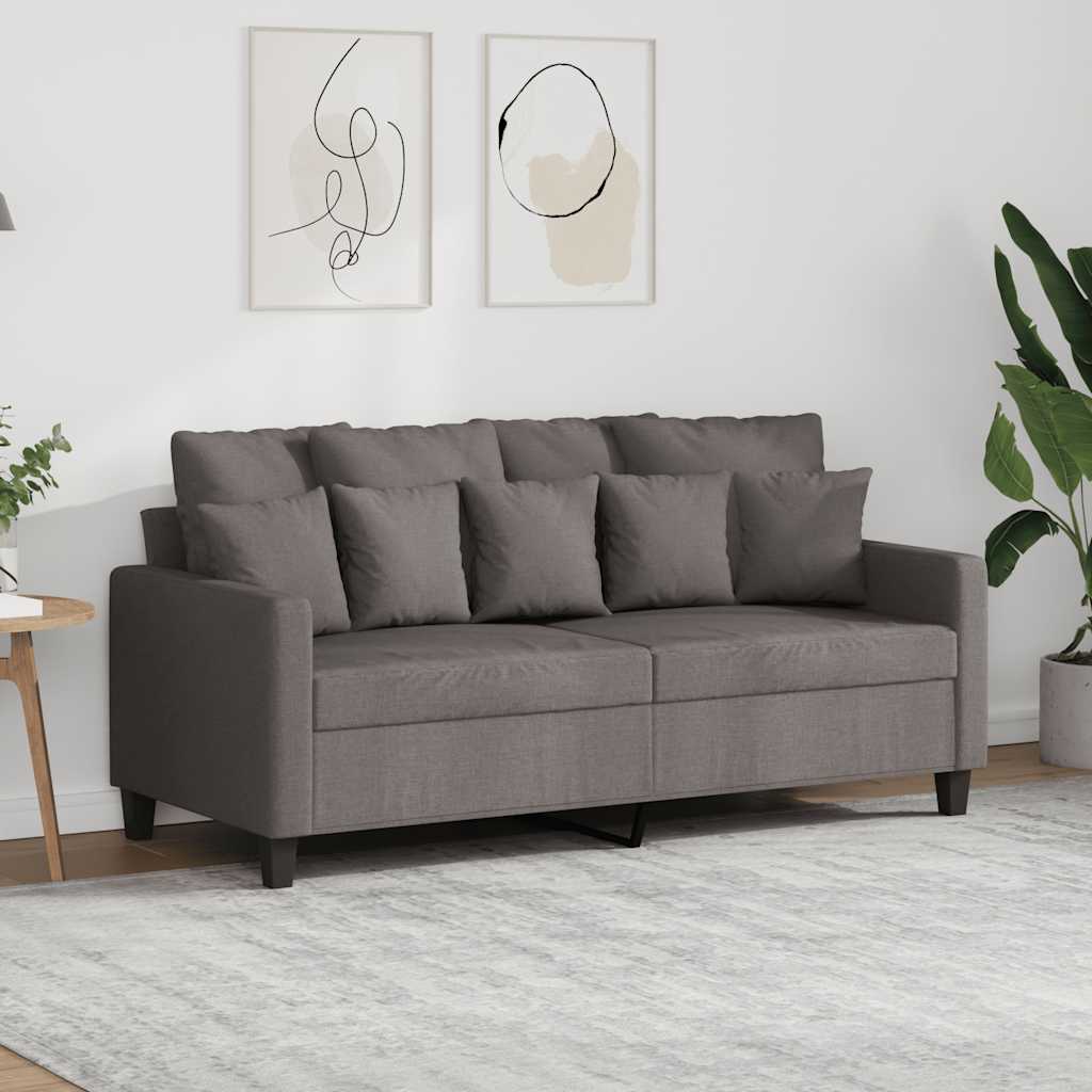 vidaXL Fauteuil 60 cm stof lichtgrijs