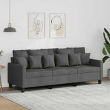 vidaXL Fauteuil 60 cm stof lichtgrijs
