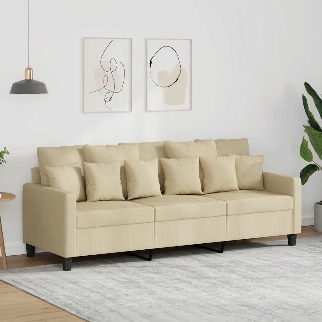 vidaXL Fauteuil 60 cm stof lichtgrijs
