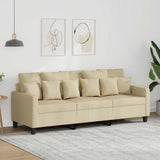 vidaXL Fauteuil 60 cm stof lichtgrijs