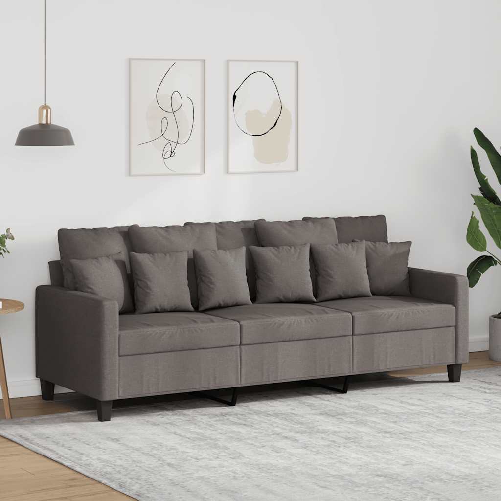 vidaXL Fauteuil 60 cm stof lichtgrijs