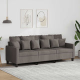 vidaXL Fauteuil 60 cm stof lichtgrijs