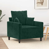 vidaXL Fauteuil 60 cm fluweel lichtgrijs