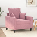 vidaXL Fauteuil 60 cm fluweel lichtgrijs