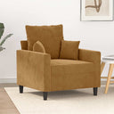 vidaXL Fauteuil 60 cm fluweel lichtgrijs