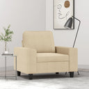 vidaXL Fauteuil 60 cm stof lichtgrijs