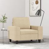 vidaXL Fauteuil 60 cm stof lichtgrijs