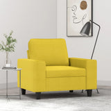 vidaXL Fauteuil 60 cm stof lichtgrijs