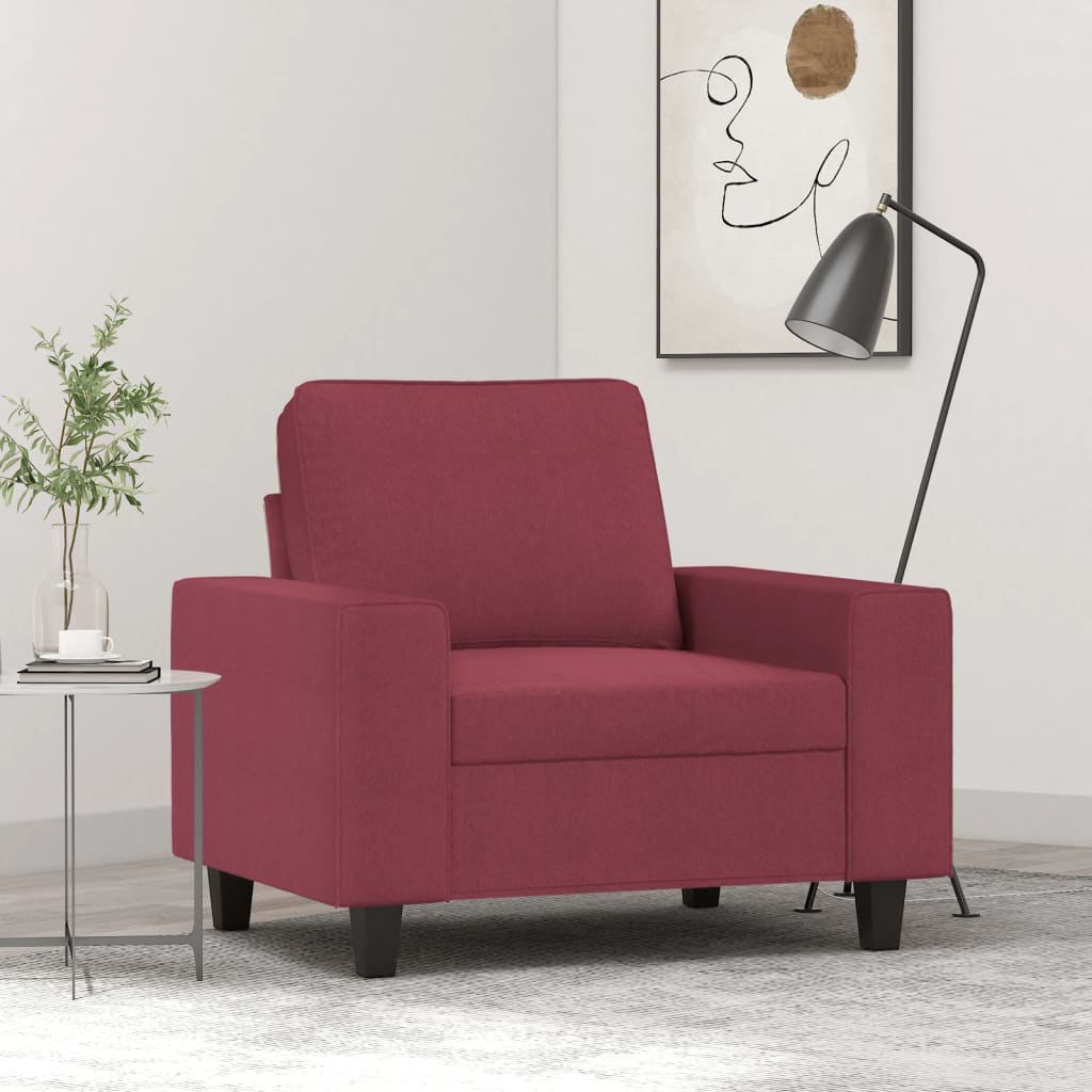 vidaXL Fauteuil 60 cm stof lichtgrijs