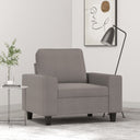 vidaXL Fauteuil 60 cm stof lichtgrijs